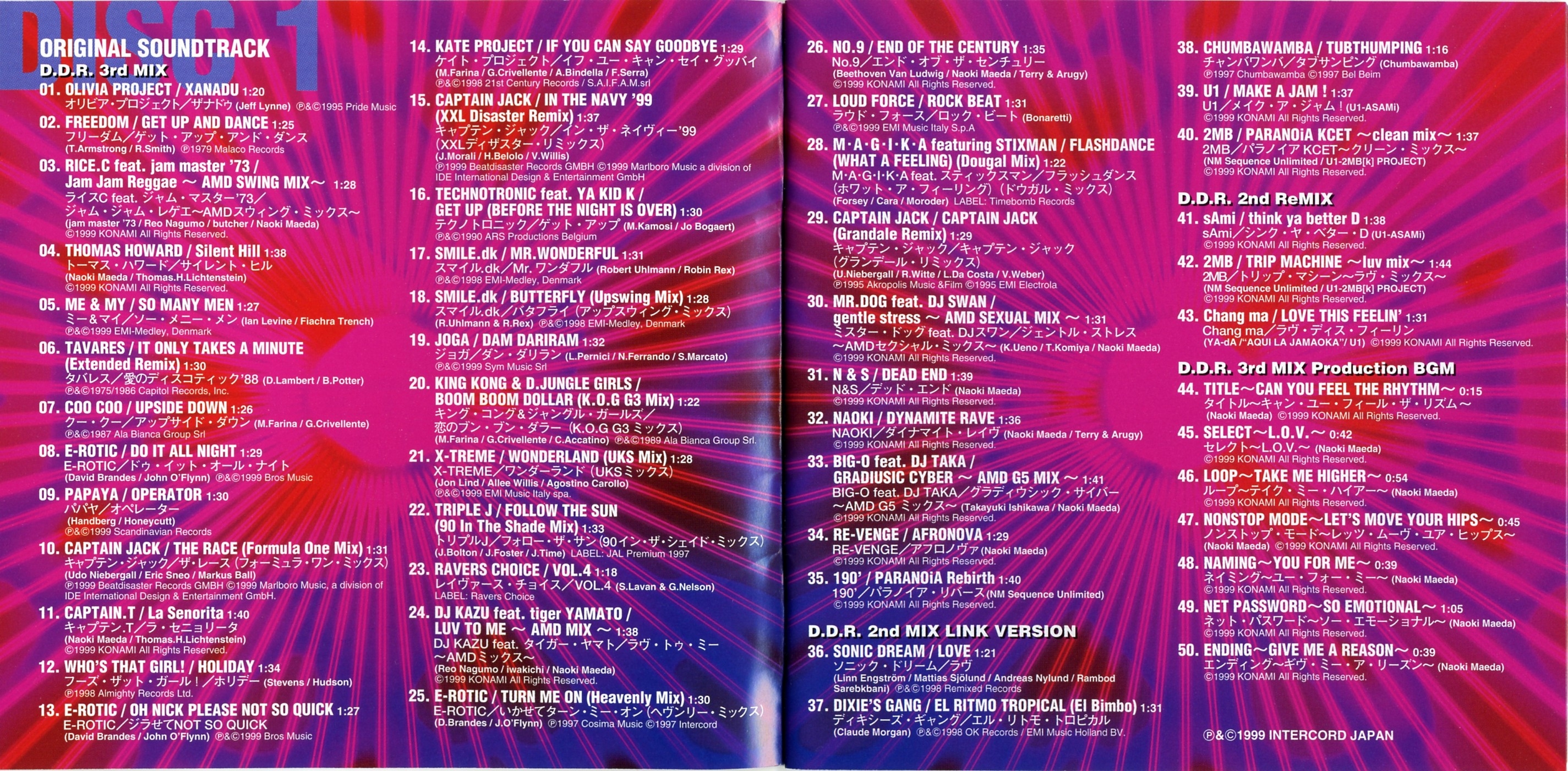 ISOPP remix cd サウンド ダンス ミュージック BGM Dance Dance Revolution 3rdMIX ORIGINAL SOUNDTRACK (1999) MP3